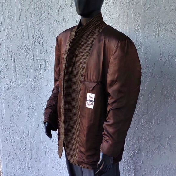 Vito Rufalo Men's Luxury Houndstooth Blazer w/Fabric by Lanificio Di Pray - Picture 10 of 17